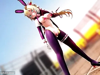 MMD and Sex Bunny Akai Haato Conqueror anal beads (Submitted by heirdamu)